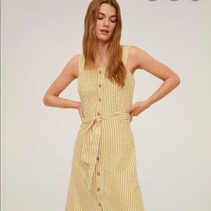 ☀️ Mango Striped Sundress